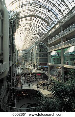 stained glass window, shopping center, Canada, North America, modern architecture, Eaton Center, Toronto View Large Photo Image Stock Image - stained glass window, shopping center, Canada, North America, modern architecture, Eaton Center, Toronto. Fotosearch