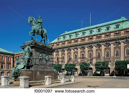 statue, Sweden, Europe, Gustav Adolf Torg, Stockholm, exterior View Large Photo Image Stock Photo - statue, Sweden, Europe, Gustav Adolf Torg, Stockholm, exterior. Fotosearch