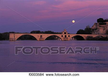 sunset, setting sun, bridge, vestige, ruin, Avignon, Europe View Large Photo Image Picture - sunset, setting sun, bridge, vestige, ruin, Avignon, Europe. Fotosearch