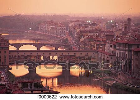 sunset, setting sun, general view, Italy, Europe, Arno, Florence View Large Photo Image Stock Image - sunset, setting sun, general view, Italy, Europe, Arno, Florence. Fotosearch