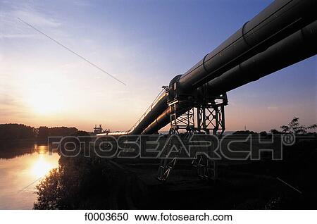 sunset, setting sun, industry, pipeline, Europe, France, French View Large Photo Image Stock Image - sunset, setting sun, industry, pipeline, Europe, France, French. Fotosearch