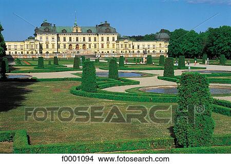 Svezia Europa Stoccolma Palazzo Drottningholm Castello Di Drottningholm Palazzo Immagine F0001094 Fotosearch