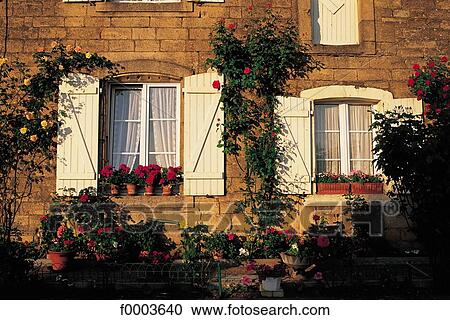 traditional dwelling, front, window, shutter, Avioth, Europe, France View Large Photo Image Stock Image - traditional dwelling, front, window, shutter, Avioth, Europe, France. Fotosearch