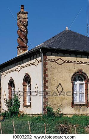 traditional dwelling, house, front, Normandy, Europe, France, French View Large Photo Image Stock Image - traditional dwelling, house, front, Normandy, Europe, France, French. Fotosearch