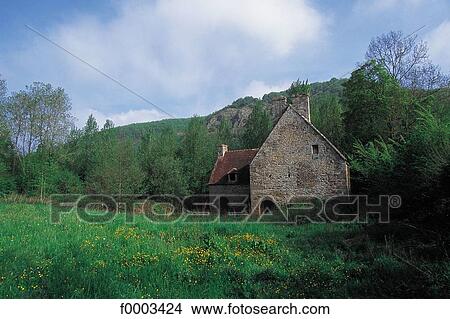 traditional dwelling, house, landscape, landscapes, scene, scenery, scenes View Large Photo Image Picture - traditional dwelling, house, landscape, landscapes, scene, scenery, scenes. Fotosearch