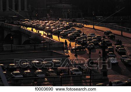 transport, transportation, bridge, traffic jam, sunset, setting sun, Europe View Large Photo Image Stock Image - transport, transportation, bridge, traffic jam, sunset, setting sun, Europe. Fotosearch