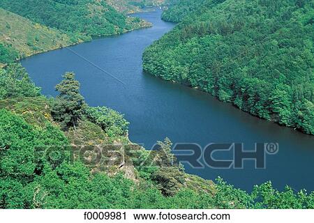 Stock Image - travel, travel Europe, France, French, French Auvergne, Cantal, exterior. Fotosearch