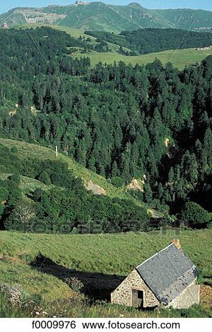 travel, travel Europe, France, French, French Auvergne, Cantal, exterior View Large Photo Image Stock Photograph - travel, travel Europe, France, French, French Auvergne, Cantal, exterior. Fotosearch