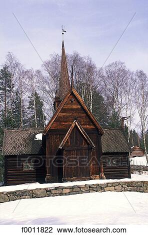 Stock Image - travel, travel Norway, Europe, exterior, open air, Lillehammer. Fotosearch