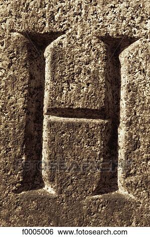 Stock Photograph - typography, font, letter, type, grey, exterior. Fotosearch