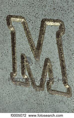 Stock Image - typography, font, letter, type, exterior, open air. Fotosearch