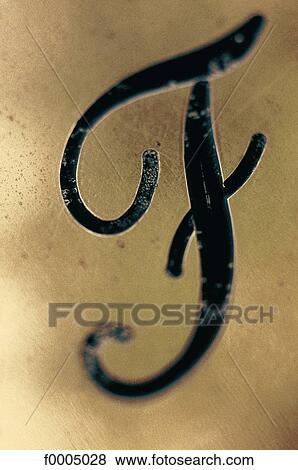 Stock Photo - typography, font, letter, type, exterior, open air. Fotosearch