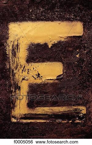 Stock Photograph - typography, font, letter, type, exterior, open air. Fotosearch