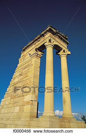Stock Photograph - vestige, ruin, antiquity, Cyprus, Europe, archeological site, archaeological site. Fotosearch