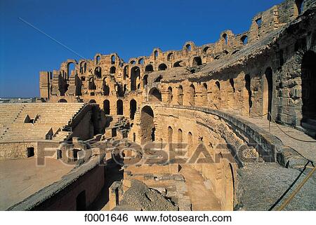 Stock Photograph - vestige, ruin, antiquity, Tunisia, Northern Africa, archeological site, archaeological site. Fotosearch