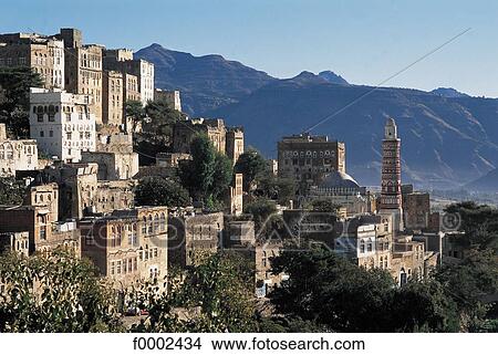 village, Yemen, Middle East, building, buildings, house, traditional dwelling View Large Photo Image Picture - village, Yemen, Middle East, building, buildings, house, traditional dwelling. Fotosearch