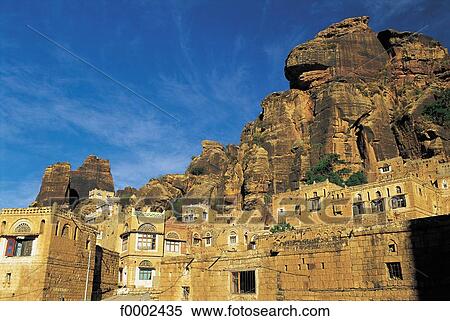 village, Yemen, Middle East, house, traditional dwelling, traditional architecture, At Tawilla View Large Photo Image Stock Photography - village, Yemen, Middle East, house, traditional dwelling, traditional architecture, At Tawilla. Fotosearch