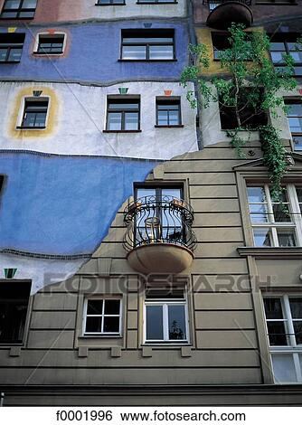 wall painting, window, front, Austria, Europe, Hundertwasser, painting View Large Photo Image Stock Photograph - wall painting, window, front, Austria, Europe, Hundertwasser, painting. Fotosearch