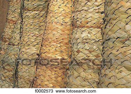 Stock Image - wicker, rattan, basketwork, inside, indoors, background. Fotosearch