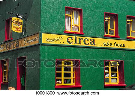 window, green, front, Ireland, Europe, Galway, pub View Large Photo Image Stock Image - window, green, front, Ireland, Europe, Galway, pub. Fotosearch