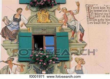 window, wall painting, window, wall painting, Austria, Europe, Vorarberg View Large Photo Image Stock Image - window, wall painting, window, wall painting, Austria, Europe, Vorarberg. Fotosearch