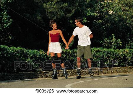 woman, women, people, exterior, open air, roller blade View Large Photo Image Stock Photograph - woman, women, people, exterior, open air, roller blade. Fotosearch