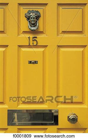 yellow, Ireland, Europe, Georgian door, door, exterior View Large Photo Image Stock Photo - yellow, Ireland, Europe, Georgian door, door, exterior. Fotosearch