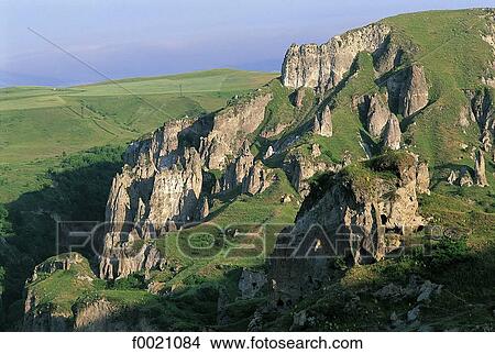 Picture - Armenia, region of Goris, cave-dwellings. Fotosearch