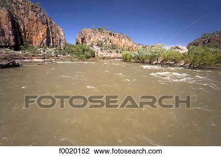 Stock Image - Australia, Northern Territory, Nitmiluk park, Katherine Gorge. Fotosearch