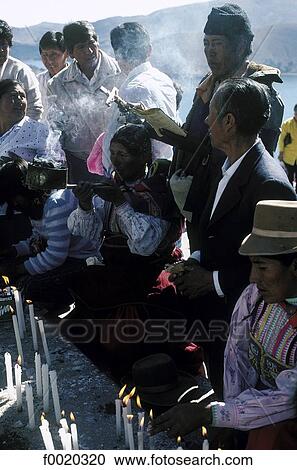 Bolivia, Copacabana, the calvary, prayers View Large Photo Image Stock Image - Bolivia, Copacabana, the calvary, prayers. Fotosearch