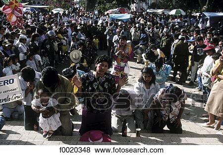 Bolivia, Quillacollo, Virgin of Urcupina festival, the faithfull behind the church View Large Photo Image Stock Photo - Bolivia, Quillacollo, Virgin of Urcupina festival, the faithfull behind the church. Fotosearch
