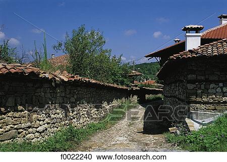 Bulgaria, Arbanasi, stone houses View Large Photo Image Stock Image - Bulgaria, Arbanasi, stone houses. Fotosearch