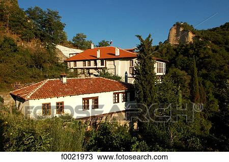 Stock Image - Bulgaria, Melnik, habitations. Fotosearch