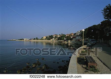 Stock Photo - Bulgaria, Nesebar, seafront. Fotosearch
