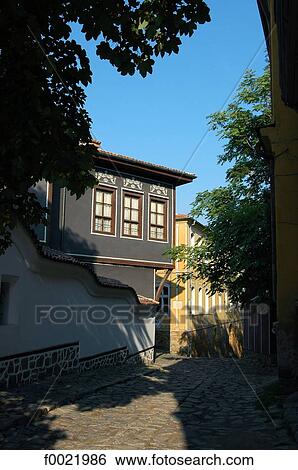 Stock Photograph - Bulgaria, Plovdiv, old city, habitation. Fotosearch