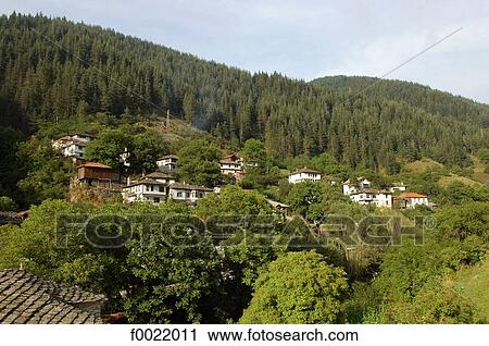 Stock Image - Bulgaria, Rhodope Mountains Region, Shiroka Laka. Fotosearch