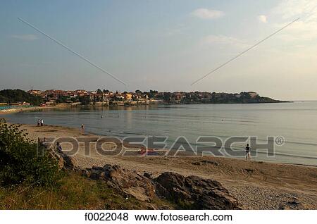 Stock Photo - Bulgaria, Sozopol, shores of the Black Sea. Fotosearch