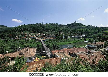 Stock Photo - Bulgaria, Veliko Tarnovo, general view. Fotosearch