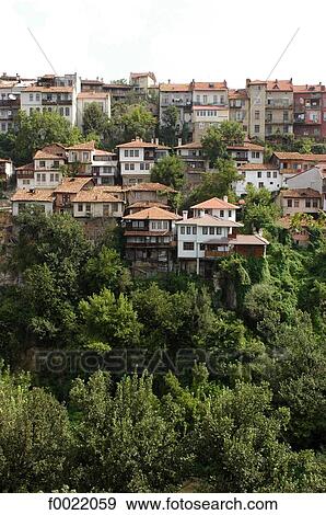 Bulgaria, Veliko Tarnovo View Large Photo Image Stock Photo - Bulgaria, Veliko Tarnovo. Fotosearch