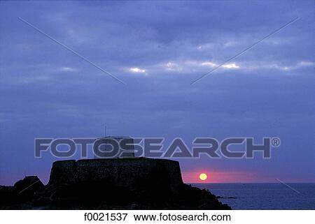 Channel Islands, Guernsey, sunset View Large Photo Image Stock Photo - Channel Islands, Guernsey, sunset. Fotosearch