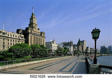China, Shangai, the Bund View Large Photo Image Stock Photograph - China, Shangai, the Bund. Fotosearch