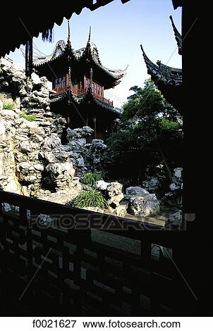 China, Shangai, Yu garden View Large Photo Image Stock Photo - China, Shangai, Yu garden. Fotosearch