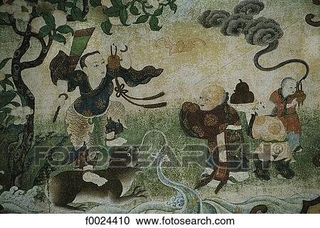 China, Tibet, Lhasa, Norbulingka Palace, wall painting View Large Photo Image Stock Image - China, Tibet, Lhasa, Norbulingka Palace, wall painting. Fotosearch