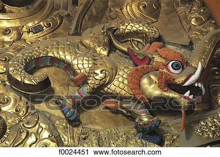 China, Tibet, near Lhasa, Drepung Monastery, copper fabulous animal View Large Photo Image Stock Image - China, Tibet, near Lhasa, Drepung Monastery, copper fabulous animal. Fotosearch
