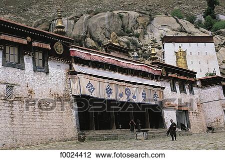 China, Tibet, Sera Monastery View Large Photo Image Stock Image - China, Tibet, Sera Monastery. Fotosearch
