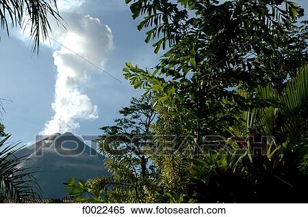 Costa Rica, Arenal Volcano National Park, volcano View Large Photo Image Stock Photography - Costa Rica, Arenal Volcano National Park, volcano. Fotosearch