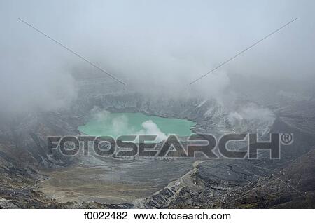 Costa Rica, Poas Volcano National Park, crater View Large Photo Image Stock Image - Costa Rica, Poas Volcano National Park, crater. Fotosearch