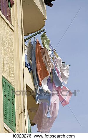 Egypt, Alexandria, drying linen View Large Photo Image Stock Photograph - Egypt, Alexandria, drying linen . Fotosearch