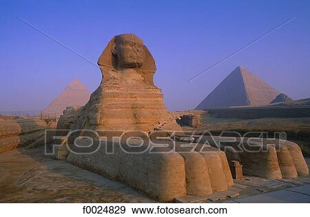 Egypt, Cairo, Gizeh, Sphinx and pyramid View Large Photo Image Stock Photo - Egypt, Cairo, Gizeh, Sphinx and pyramid. Fotosearch
