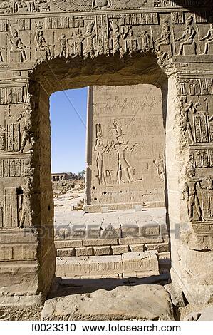 Egypt, Dendera, Dendera Temple, sculpted wall View Large Photo Image Stock Image - Egypt, Dendera, Dendera Temple, sculpted wall . Fotosearch